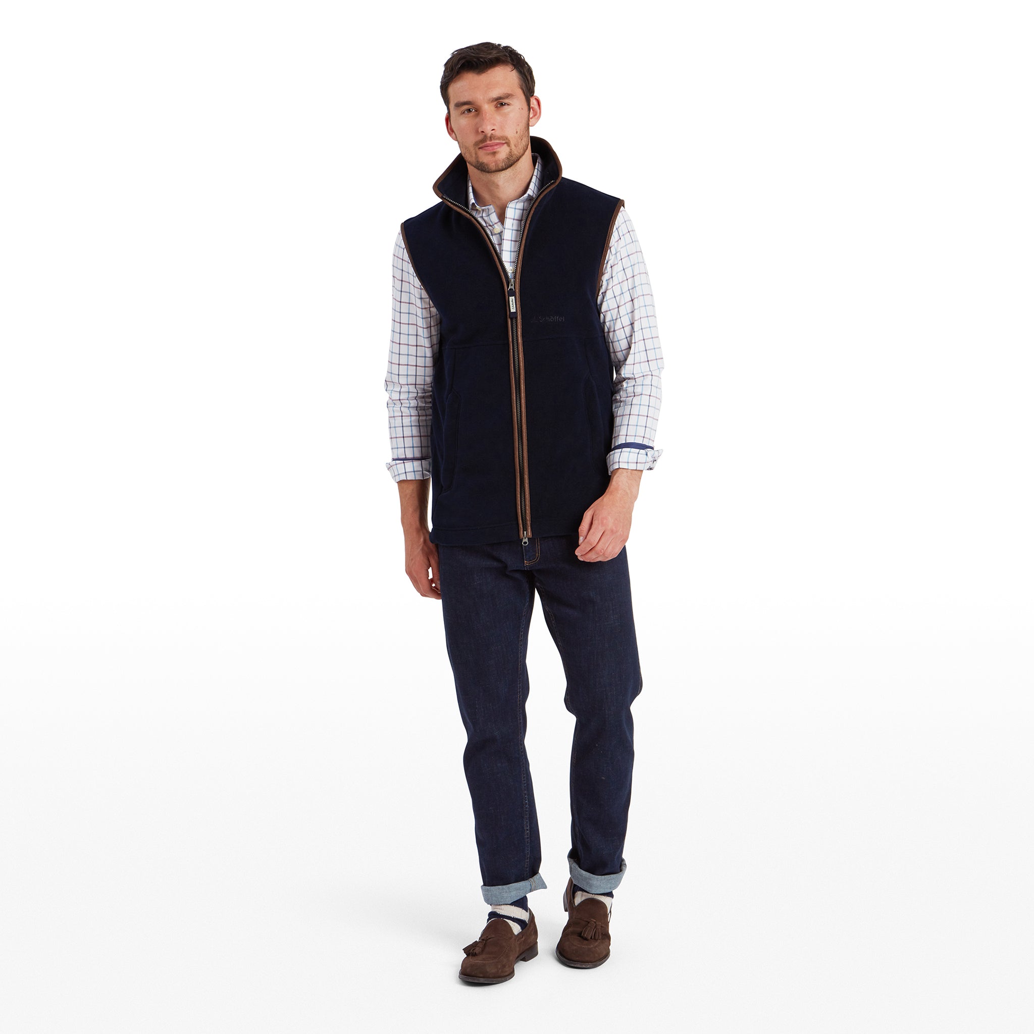 Schoffel Oakham Fleece Gilet Navy
