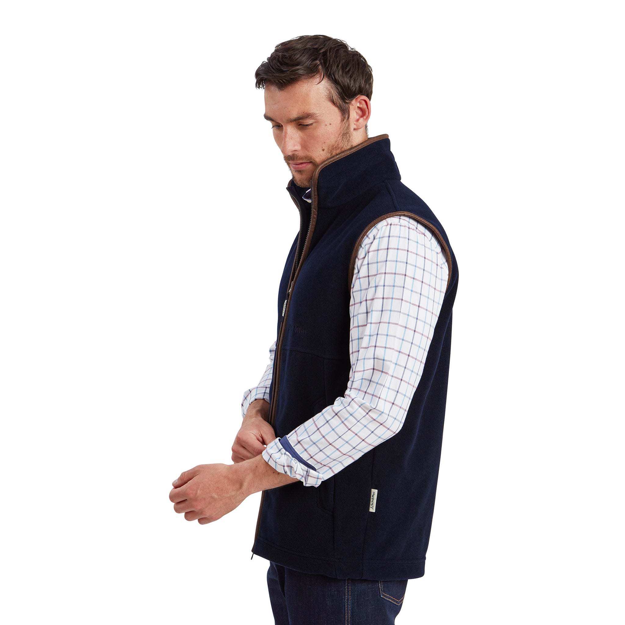 Schoffel Oakham Fleece Gilet Navy