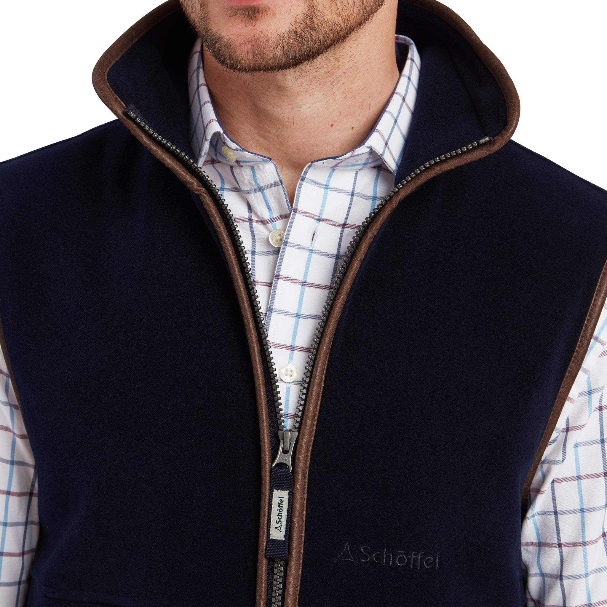 Schoffel Oakham Fleece Gilet Navy