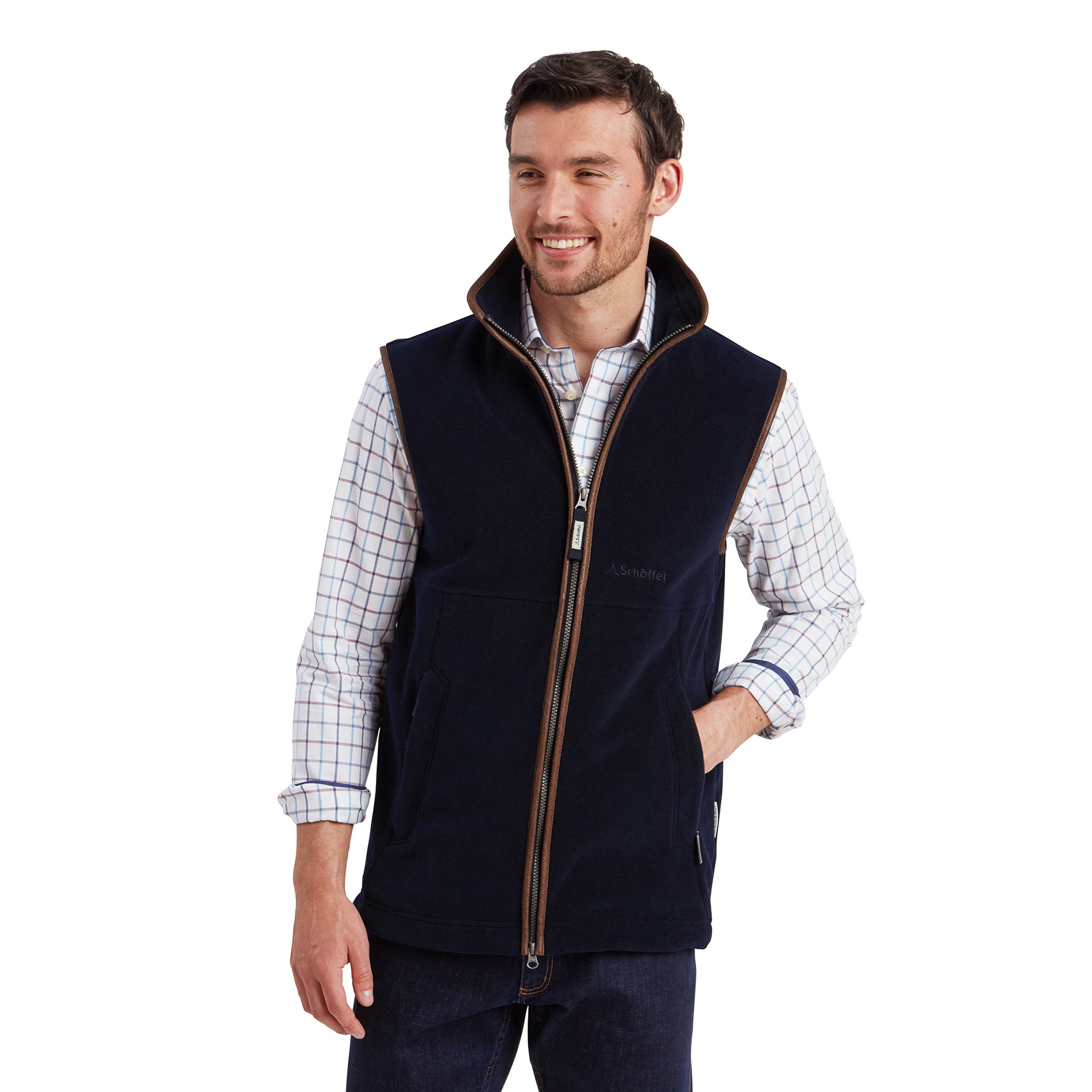 Schoffel Oakham Fleece Gilet Navy