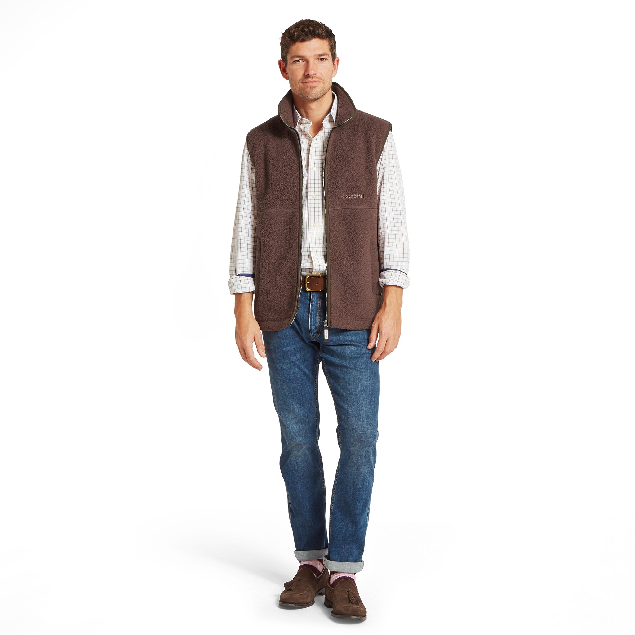 Schöffel Oakham Retro Fleece Gilet Mahogany