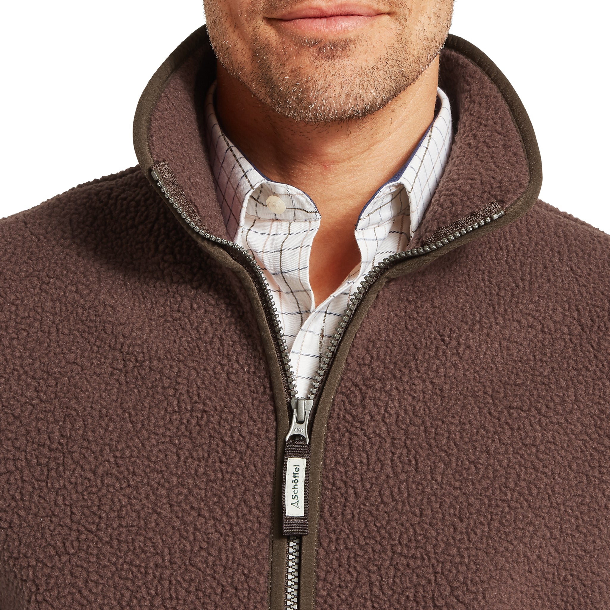 Schöffel Oakham Retro Fleece Gilet Mahogany