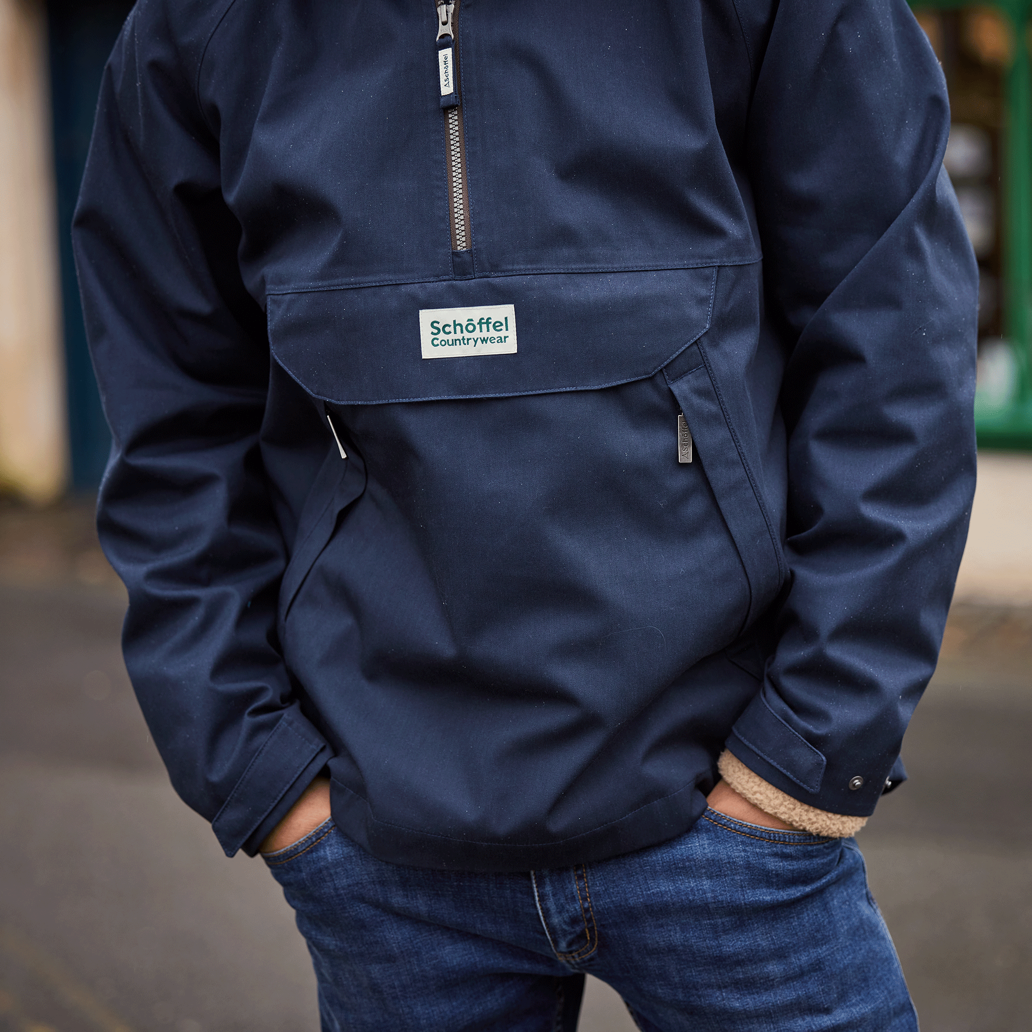 Schoffel Overton Waterproof Anorak in Navy