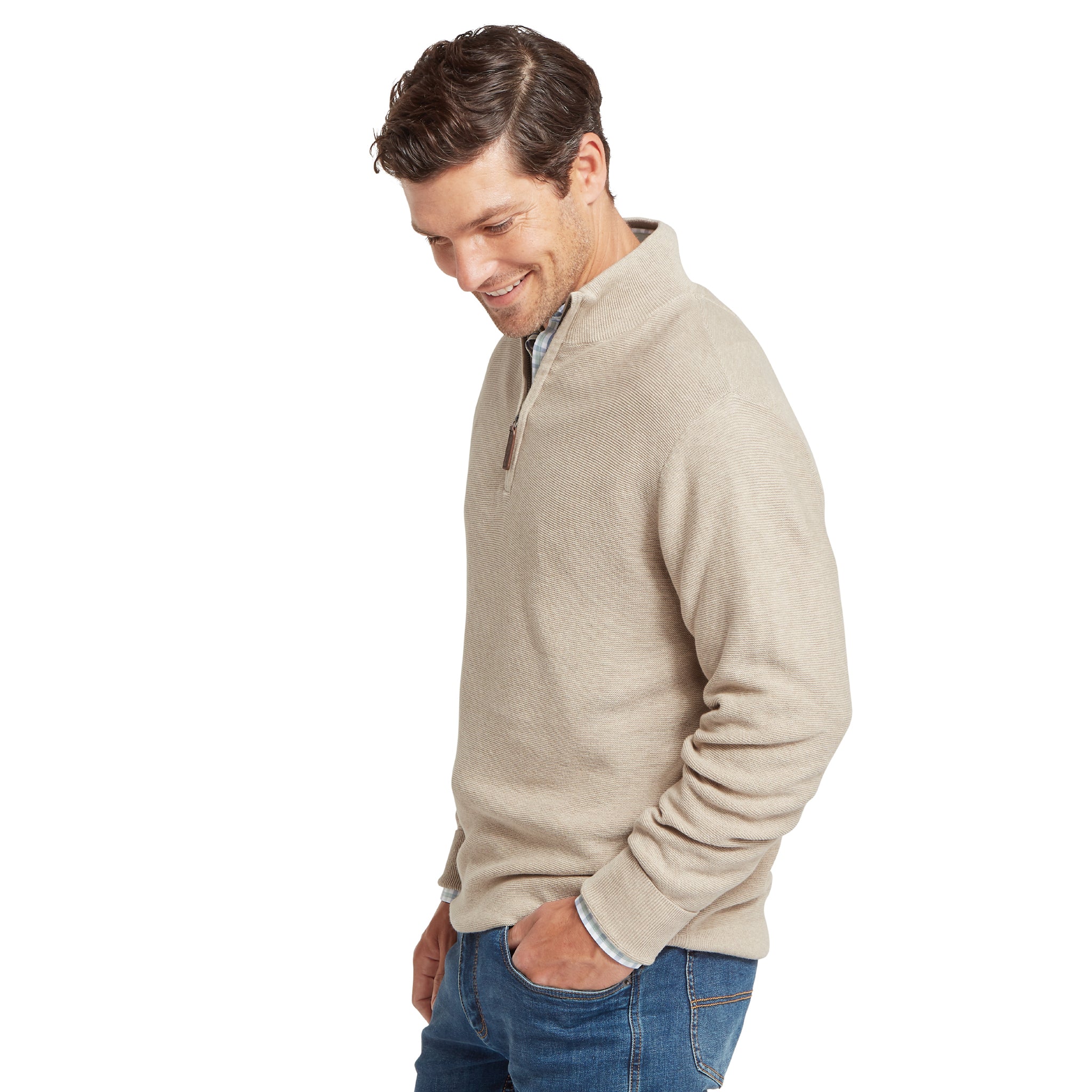 Schöffel Porthleven 1/4 Zip Jumper Oat