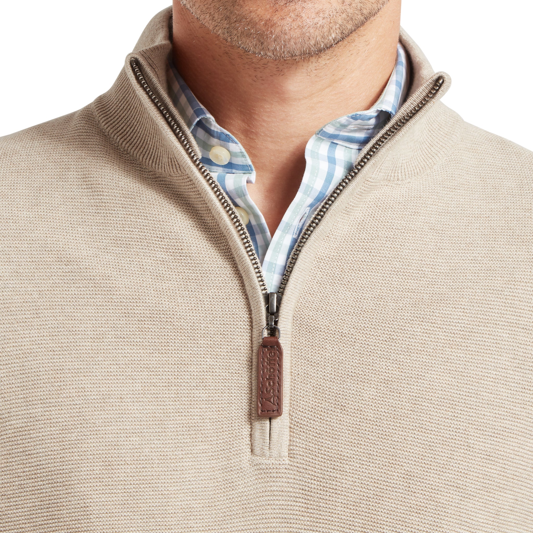 Schöffel Porthleven 1/4 Zip Jumper Oat
