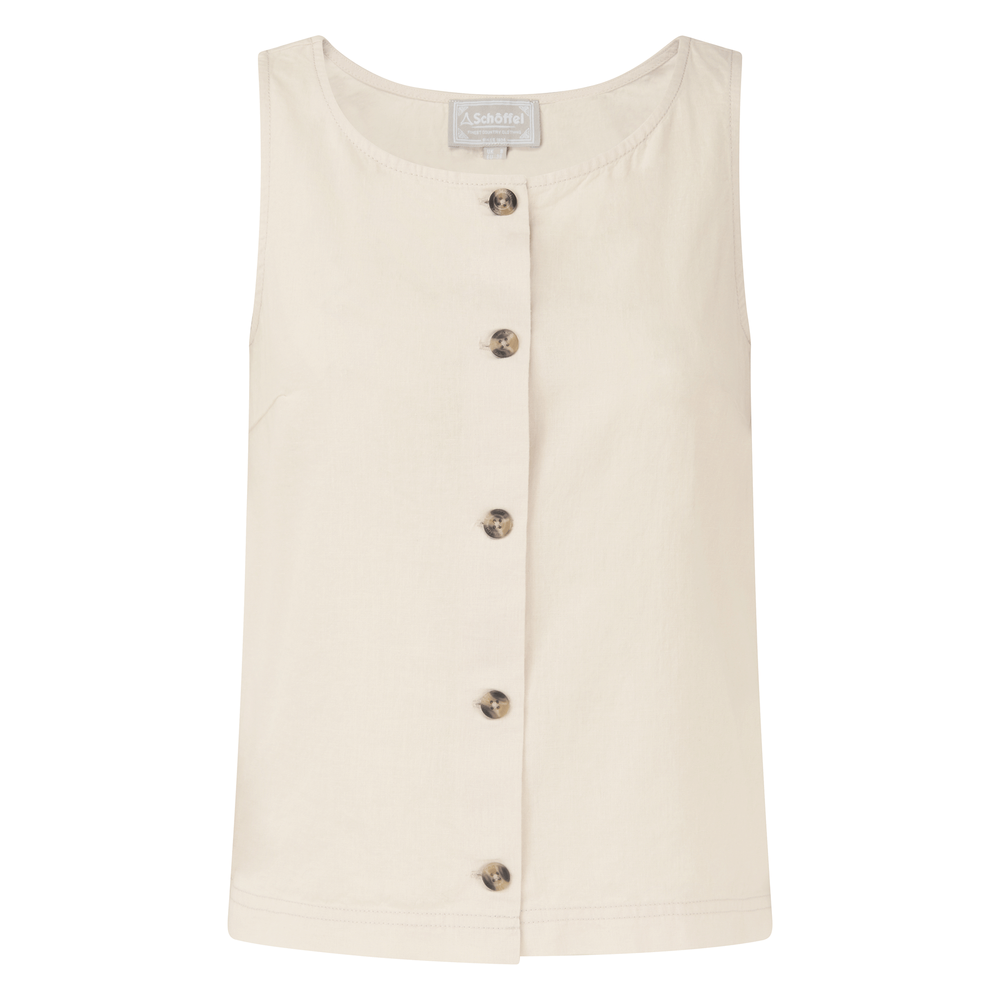 Schoffel Elsworth Linen Top in Oat
