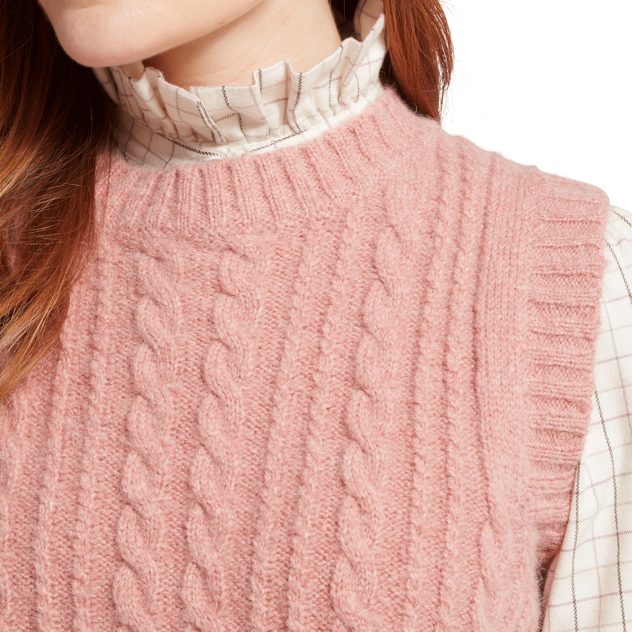 Schoffel Evie Sleeveless Jumper in Dusky Pink