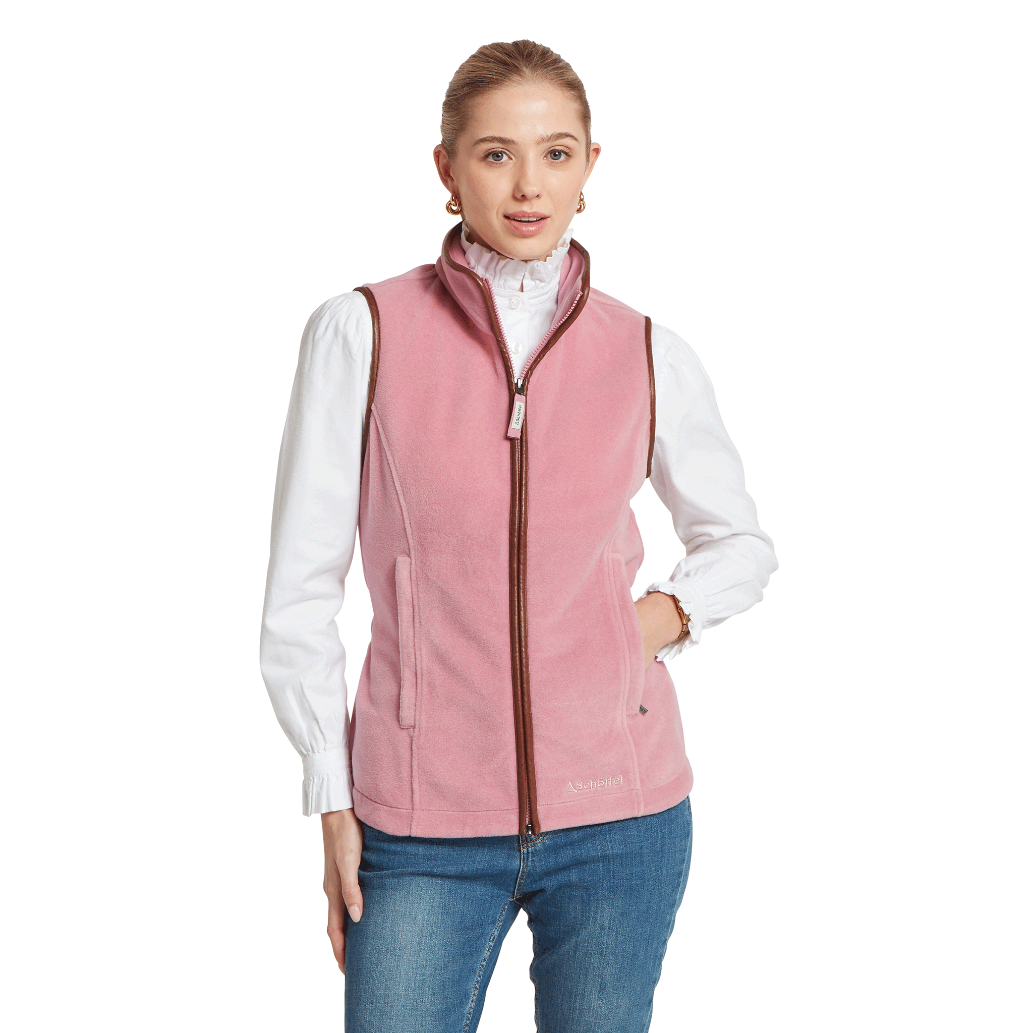 Schoffel Lyndon Ladies Fleece Gilet in Antique Rose