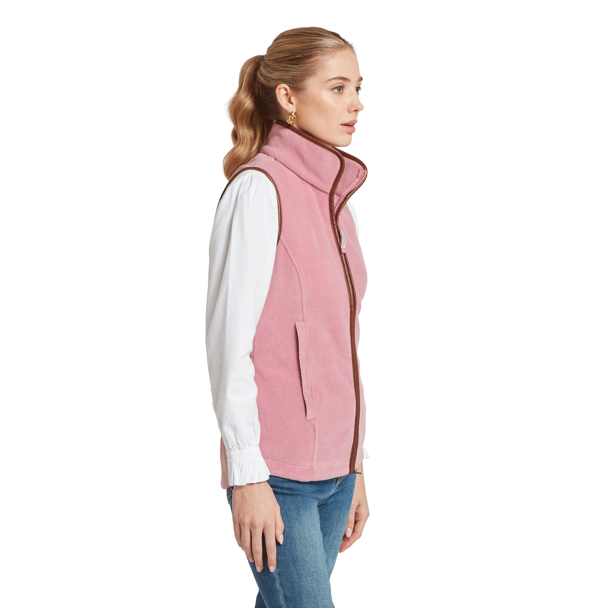 Schoffel Lyndon Ladies Fleece Gilet in Antique Rose