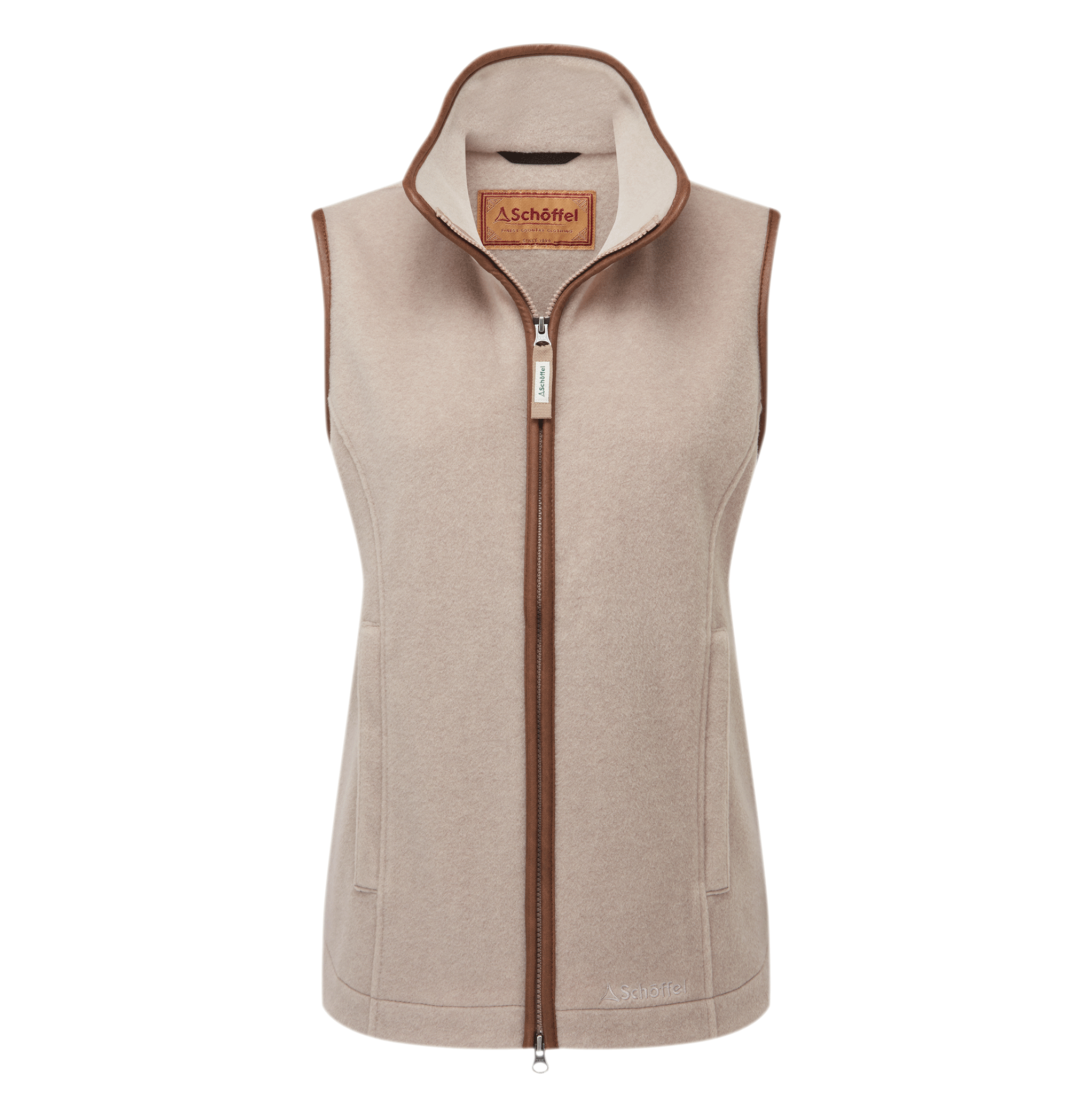 Schoffel Lyndon Ladies Fleece Gilet in Mushroom