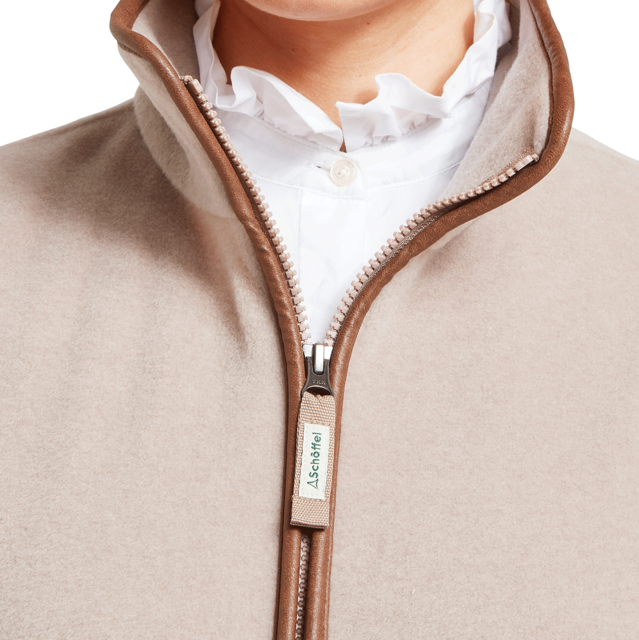 Schoffel Lyndon Ladies Fleece Gilet in Mushroom