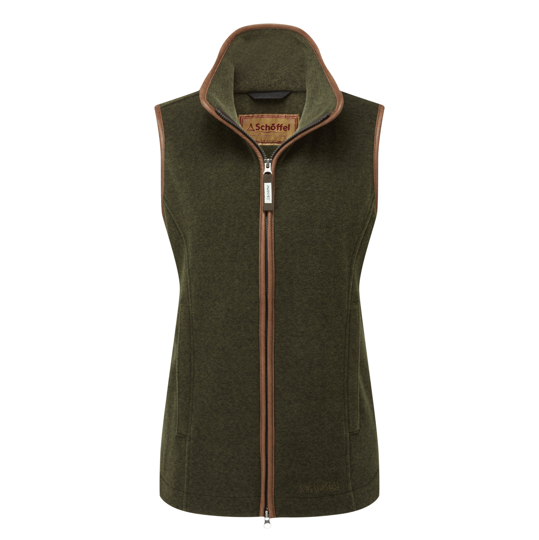 Schoffel Lyndon Ladies Fleece Gilet in Dark Olive