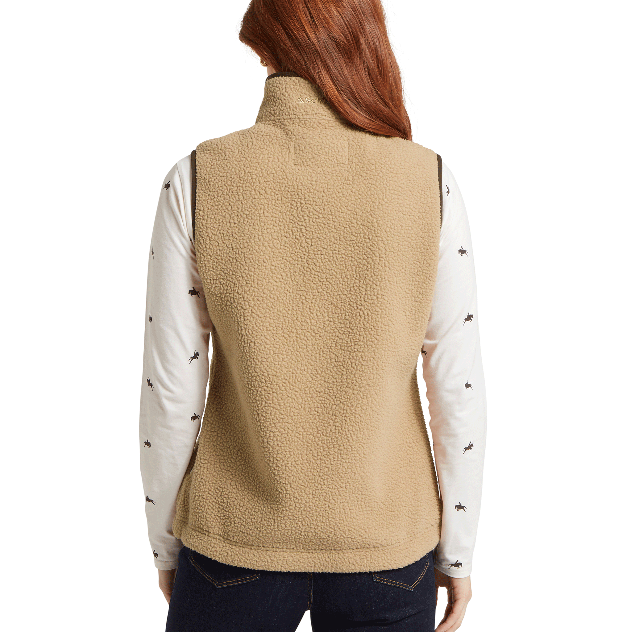 Schoffel Lyndon Ladies Retro Fleece Gilet in Tan