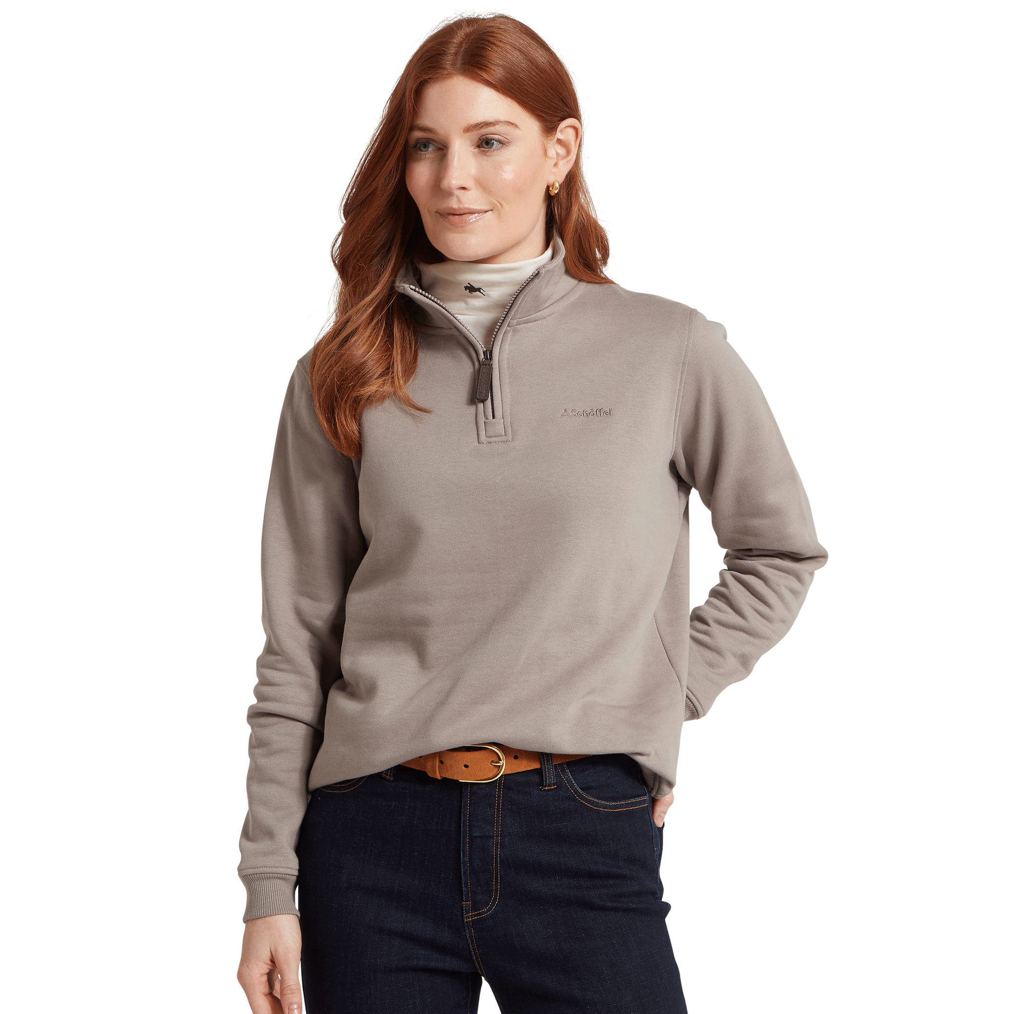 Schoffel Sennen Cove Sweatshirt in Mushroom