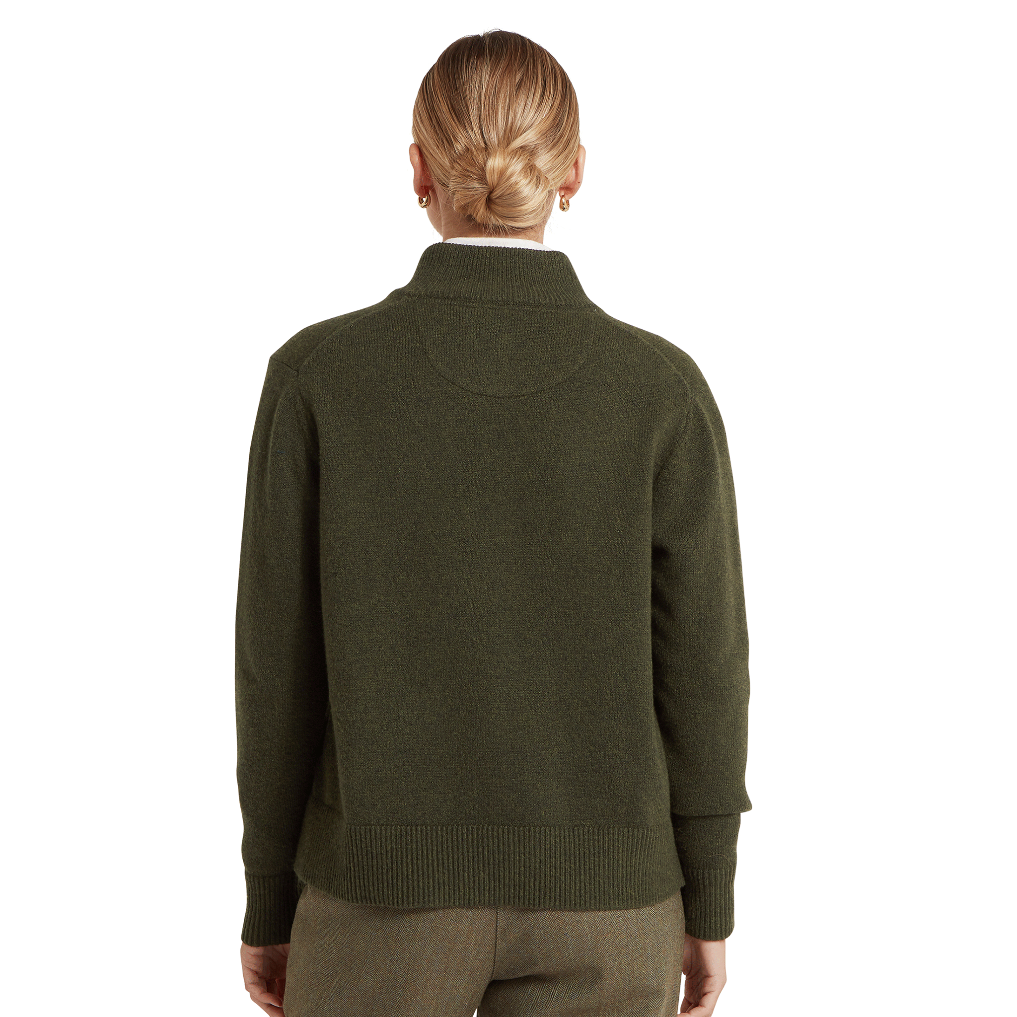 Schoffel Thoralby Quarter Zip Jumper in Loden