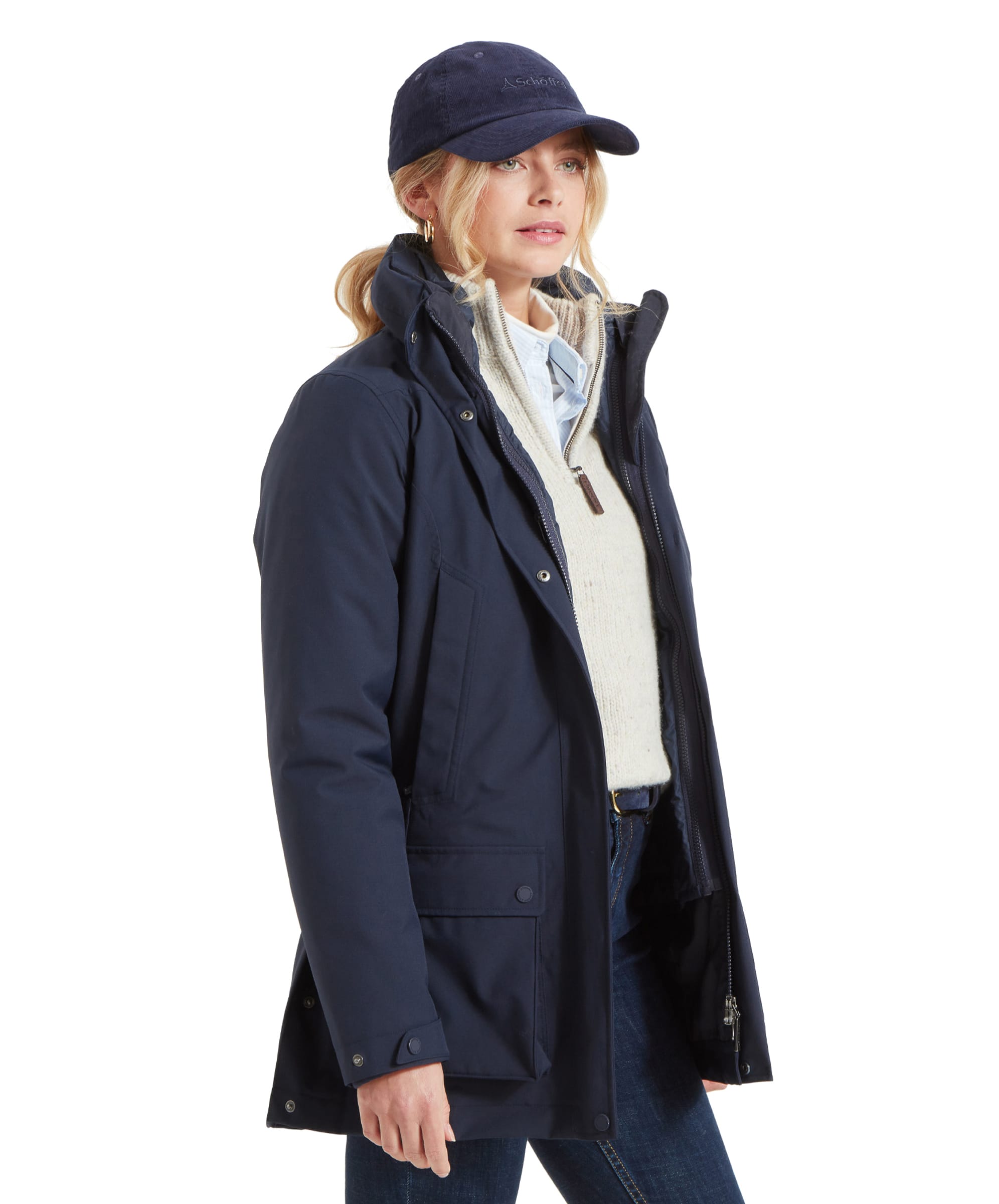 Schoffel Uppingham Ladies 3-in-1 Coat True Navy
