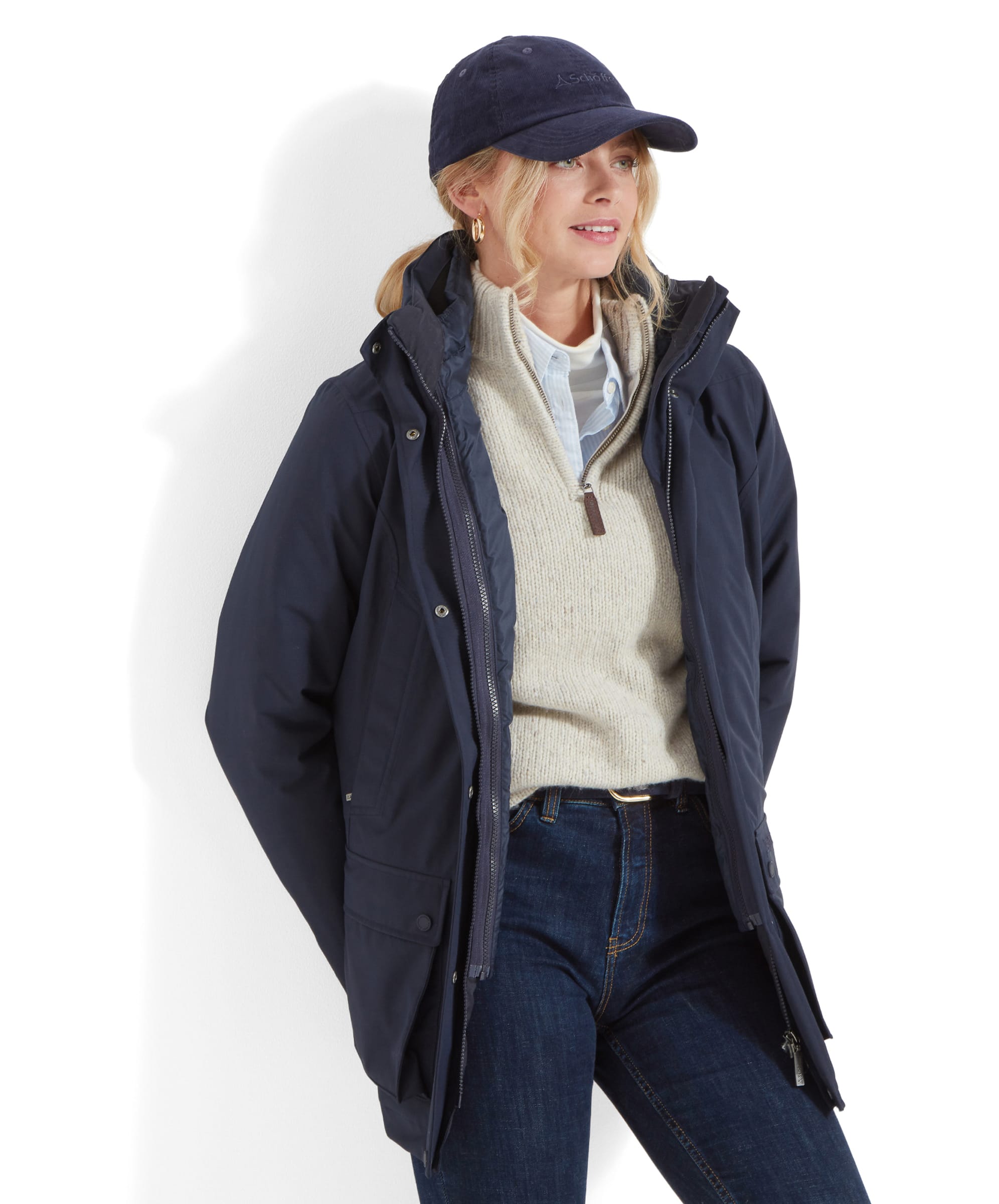 Schoffel Uppingham Ladies 3-in-1 Coat True Navy